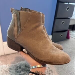 Madden Girl Taupe Ankle Booties